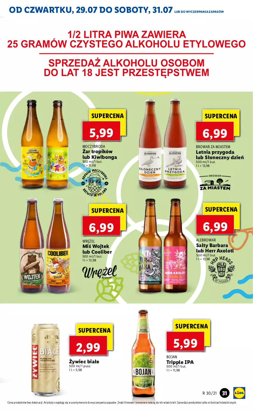 Gazetka promocyjna Lidl - GAZETKA - ważna 29.07 do 31.07.2021 - strona 31 - produkty: Kiwi, Wibo