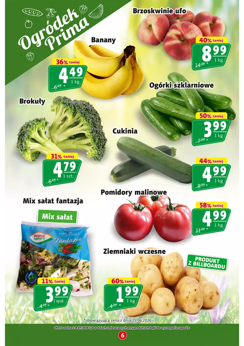 Gazetka promocyjna Prim Market - ważna 02.07 do 08.07.2026 - strona 6 - produkty: Brzoskwinie, Pomidory