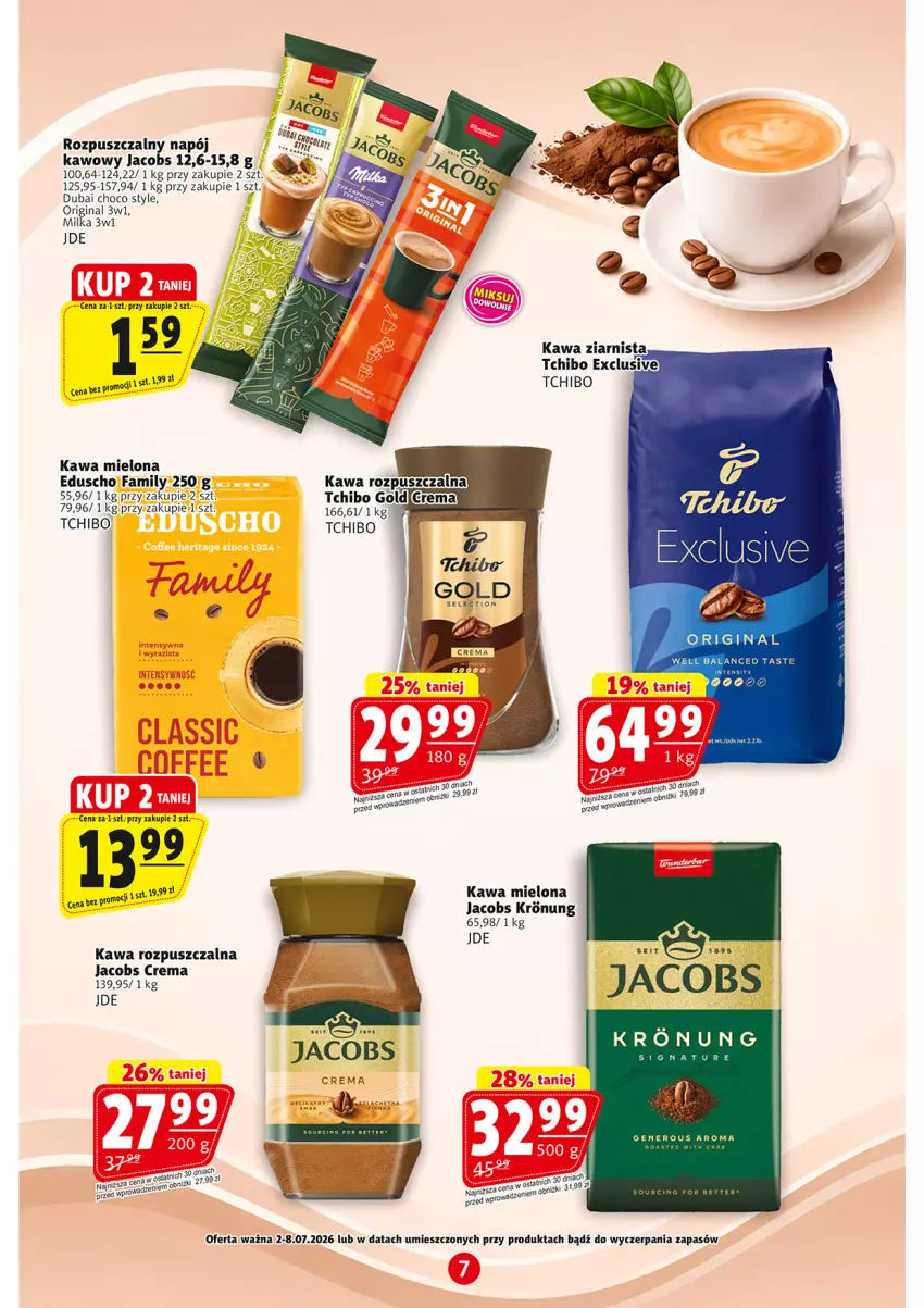 Gazetka promocyjna Prim Market - ważna 02.07 do 08.07.2026 - strona 7 - produkty: Fa, Gin, Jacobs, Kawa, Kawa mielona, Kawa rozpuszczalna, LG, Milka, Napój, Tchibo
