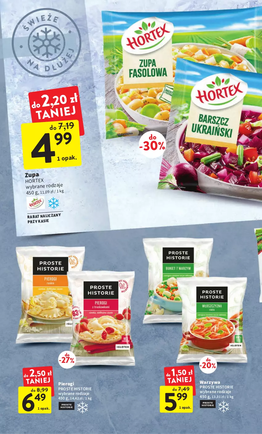 Gazetka promocyjna Intermarche - Gazetka Intermarche - ważna 02.02 do 08.02.2023 - strona 20 - produkty: Hortex, Pierogi, Warzywa, Zupa