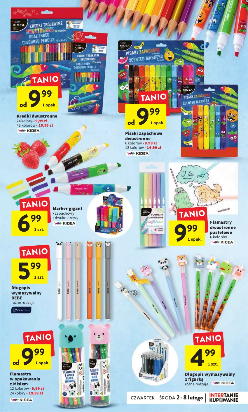 Gazetka promocyjna Intermarche - Gazetka Intermarche - ważna 02.02 do 08.02.2023 - strona 35 - produkty: Długopis, Flamastry, Marker