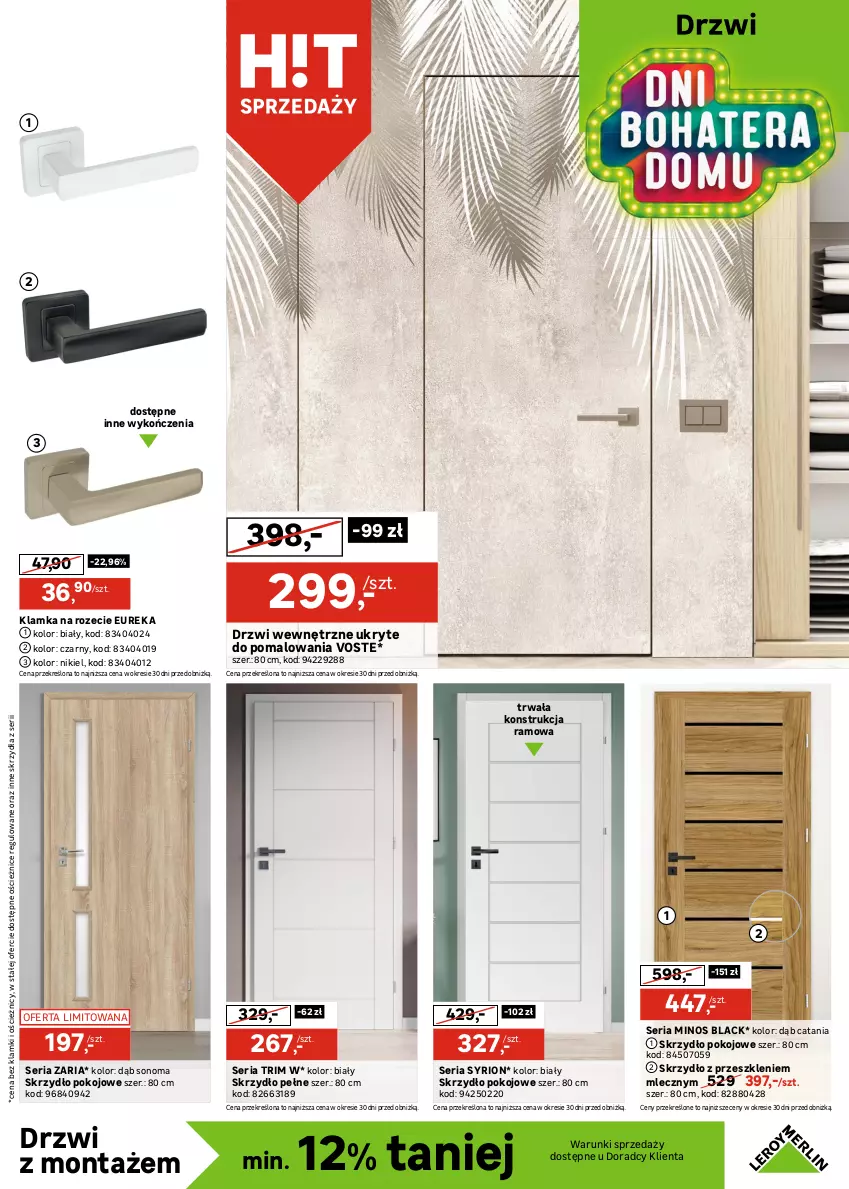 Gazetka promocyjna Leroy Merlin - Gazetka Leroy Merlin - ważna 24.09 do 14.10.2025 - strona 15 - produkty: Drzwi, Klamka, Lack, Ser