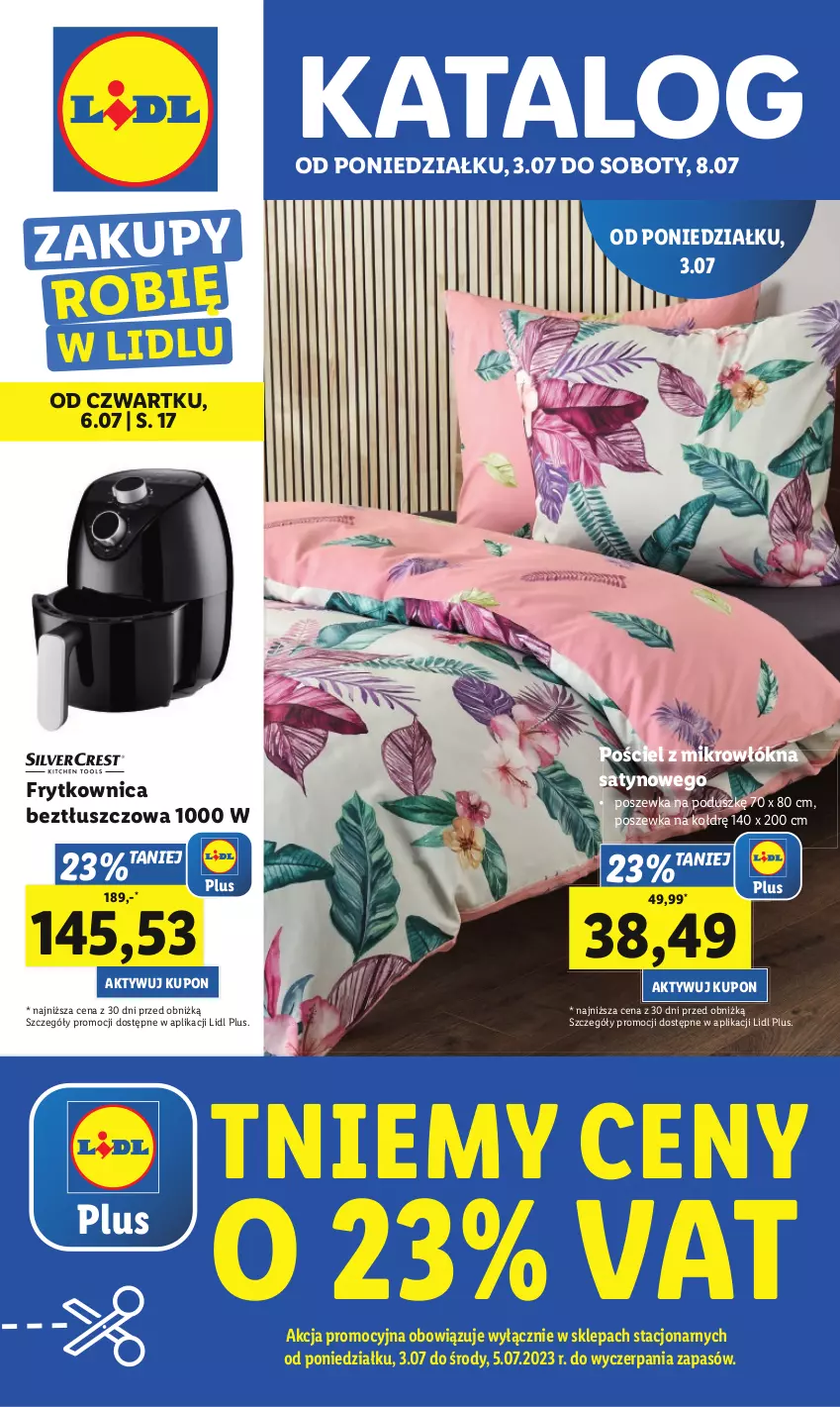 Gazetka promocyjna Lidl - GAZETKA - ważna 03.07 do 08.07.2023 - strona 1 - produkty: Pościel, Poszewka