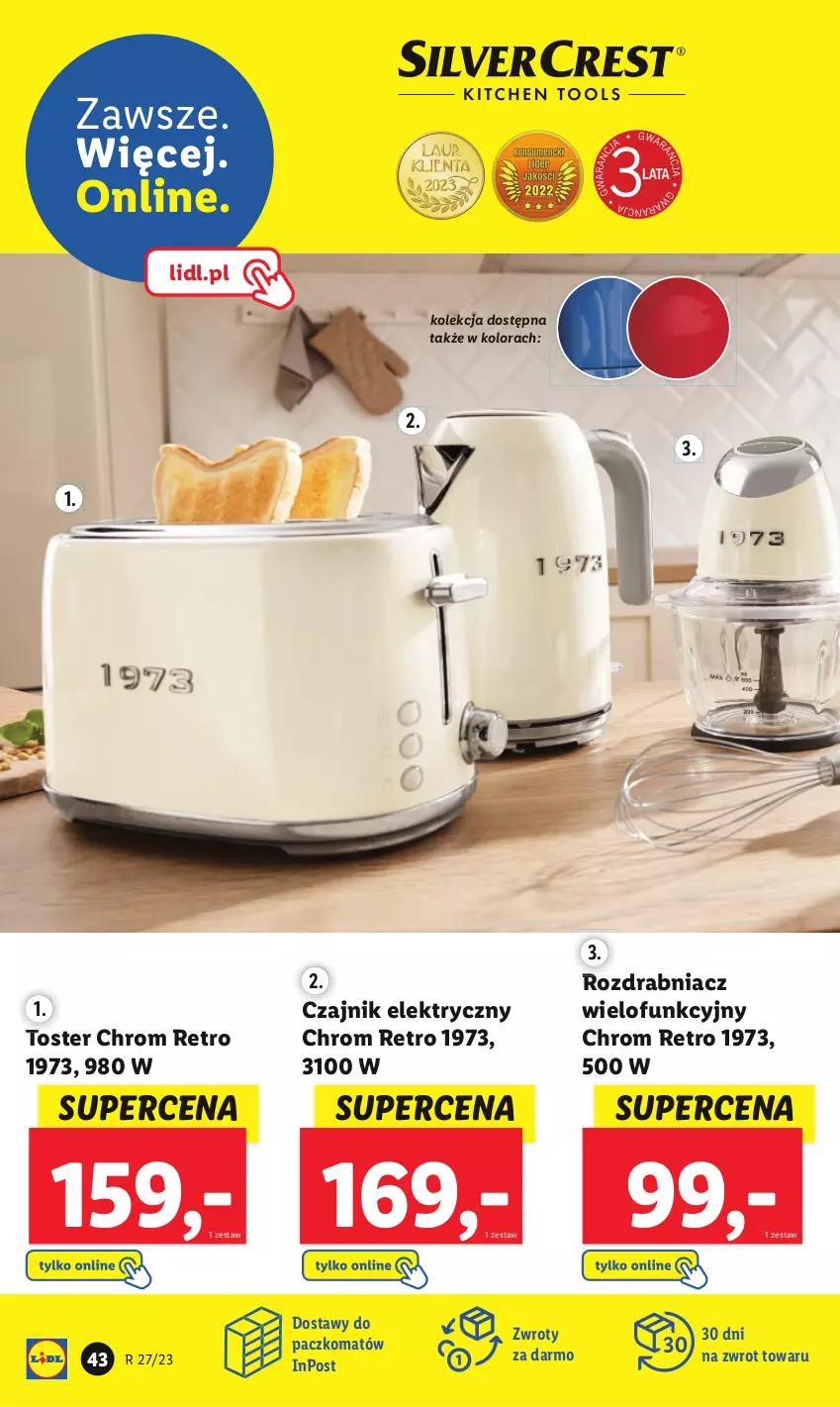 Gazetka promocyjna Lidl - GAZETKA - ważna 03.07 do 08.07.2023 - strona 34 - produkty: Czajnik, Czajnik elektryczny, Rozdrabniacz, Toster