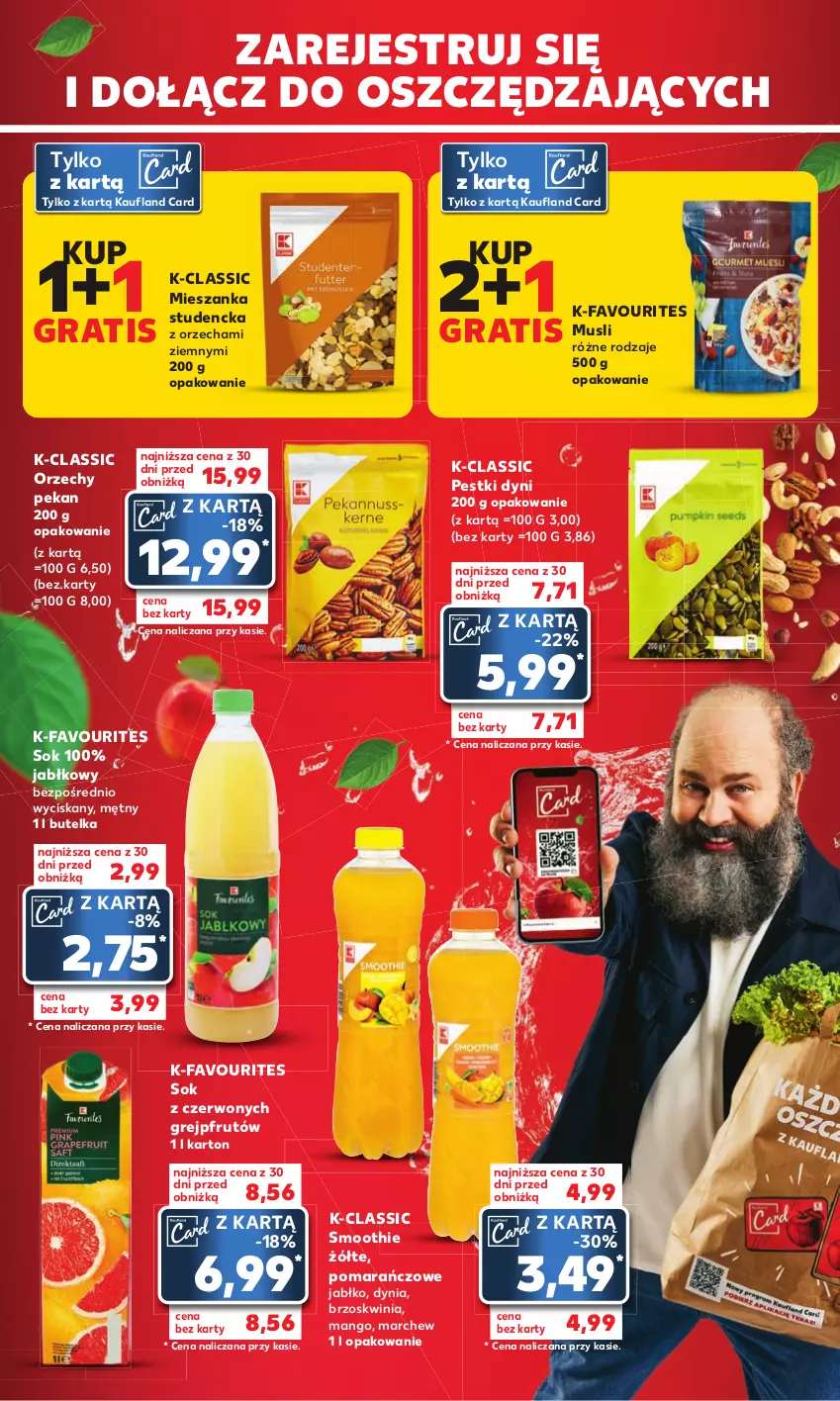 Gazetka promocyjna Kaufland - Kaufland - ważna 03.08 do 16.08.2023 - strona 4 - produkty: Fa, Gra, Grejpfrut, Mango, Mieszanka studencka, Mus, Pestki dyni, Smoothie, Sok