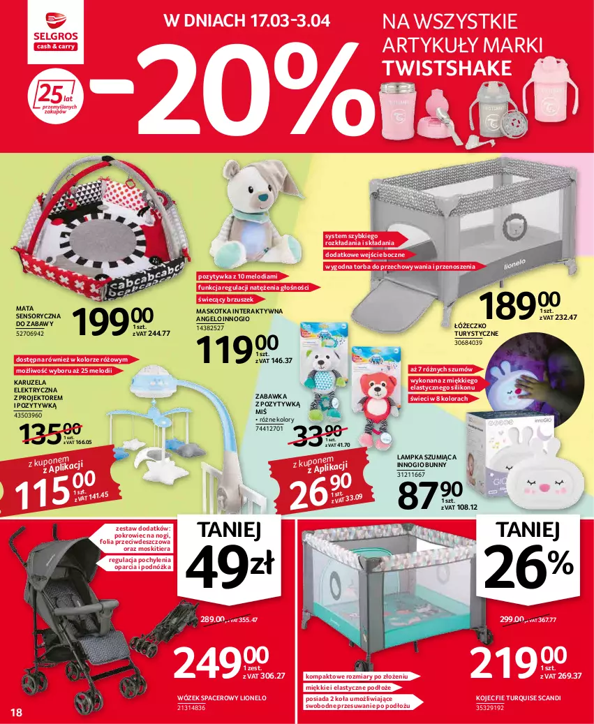 Gazetka promocyjna Selgros - Oferta przemysłowa - ważna 17.03 do 30.03.2022 - strona 18 - produkty: Acer, Lion, Pokrowiec, Tera, Torba, Wózek, Zabawka