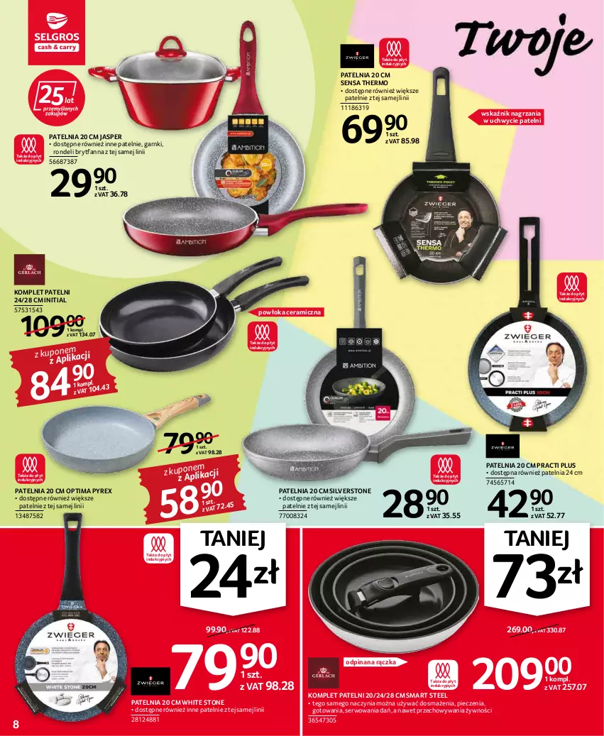 Gazetka promocyjna Selgros - Oferta przemysłowa - ważna 17.03 do 30.03.2022 - strona 8 - produkty: Fa, Optima, Patelnia, Piec, Rondel, Ser