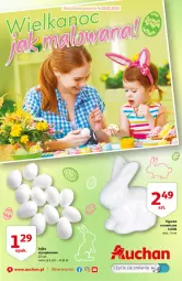 Gazetka promocyjna Auchan - Wielkanoc jak malowana Hipermarkety - Gazetka - ważna od 10.03 do 10.03.2021 - strona 1 - produkty: Ser, Królik, Figurka ceramiczna