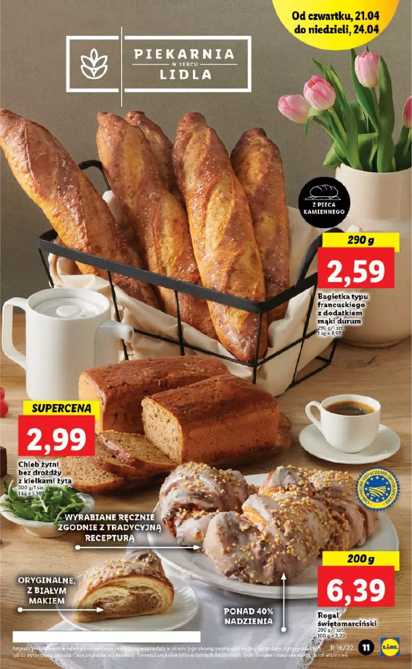 Gazetka promocyjna Lidl - GAZETKA - ważna 21.04 do 24.04.2022 - strona 11 - produkty: Rogal