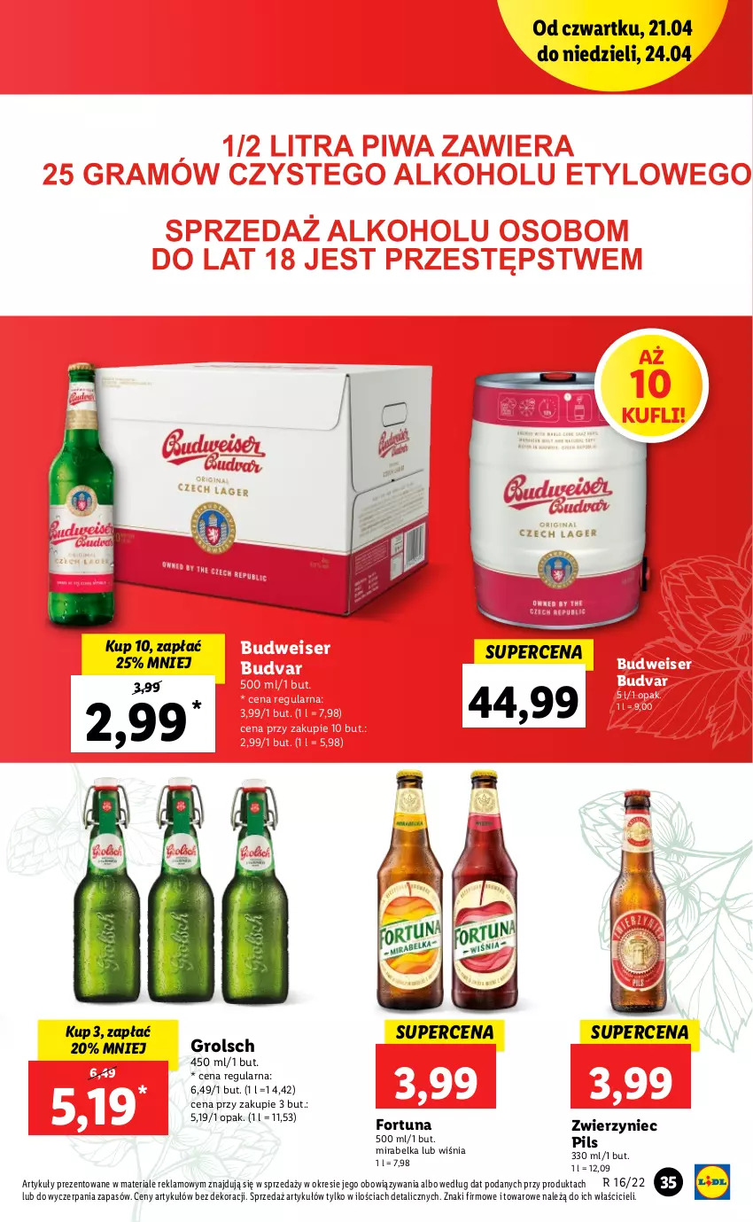 Gazetka promocyjna Lidl - GAZETKA - ważna 21.04 do 24.04.2022 - strona 35 - produkty: Fortuna, Ser