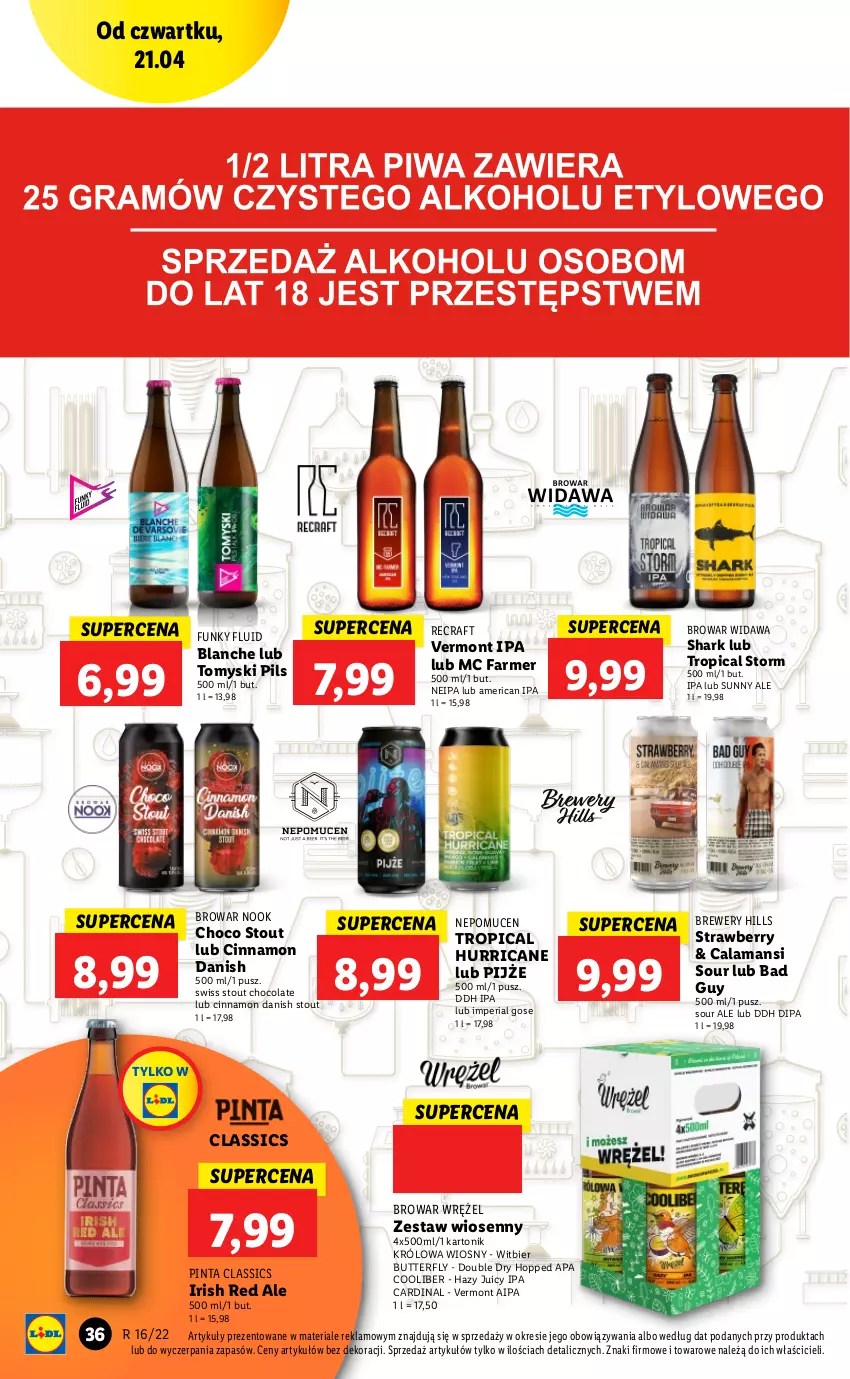 Gazetka promocyjna Lidl - GAZETKA - ważna 21.04 do 24.04.2022 - strona 36 - produkty: Fa, Tonik, Tropical