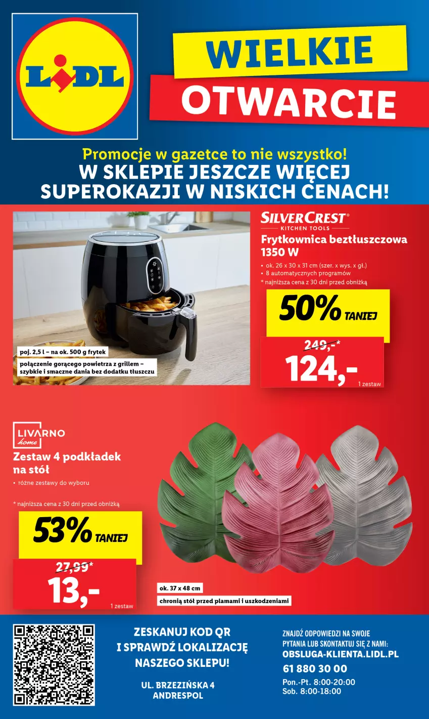 Gazetka promocyjna Lidl - Nowy Lidl w Andrespolu - ważna 25.04 do 04.05.2024 - strona 8 - produkty: Gra, Ivar, Podkład, Stół