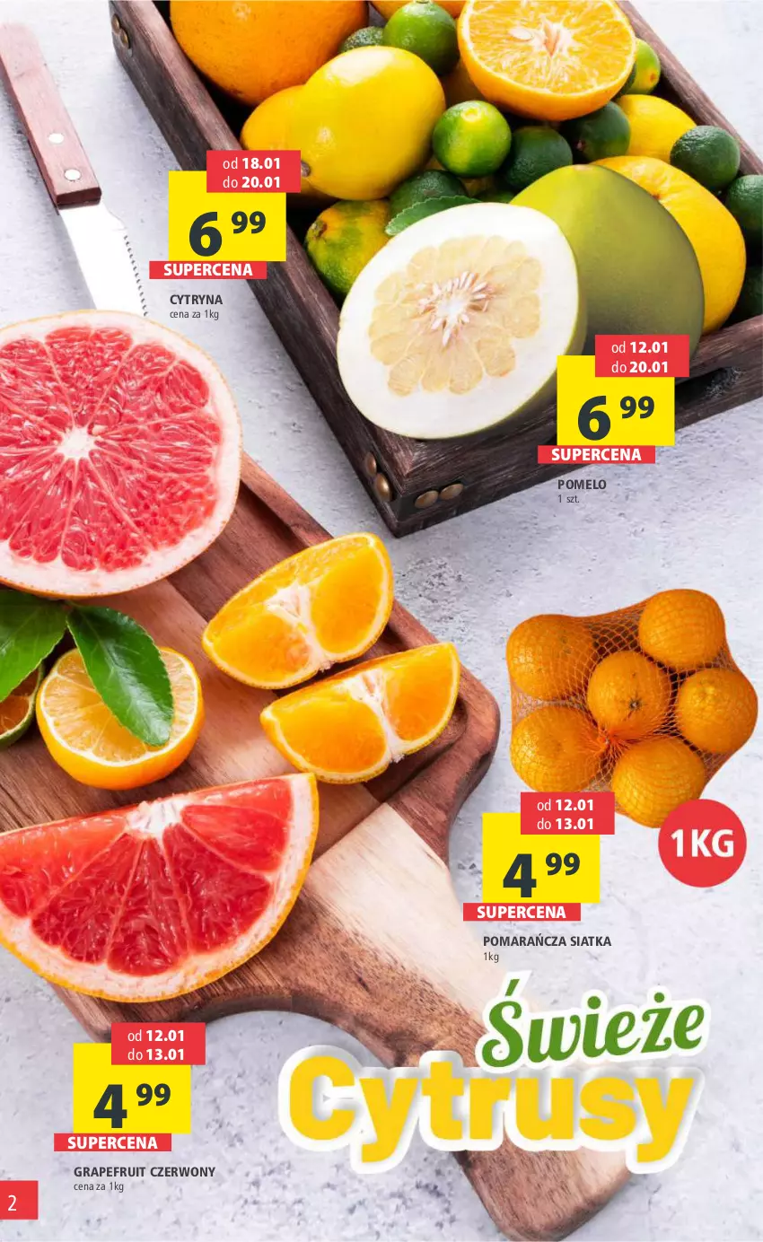 Gazetka promocyjna Arhelan - Gazetka - ważna 12.01 do 21.01.2024 - strona 2 - produkty: Gra, Pomelo, Siatka