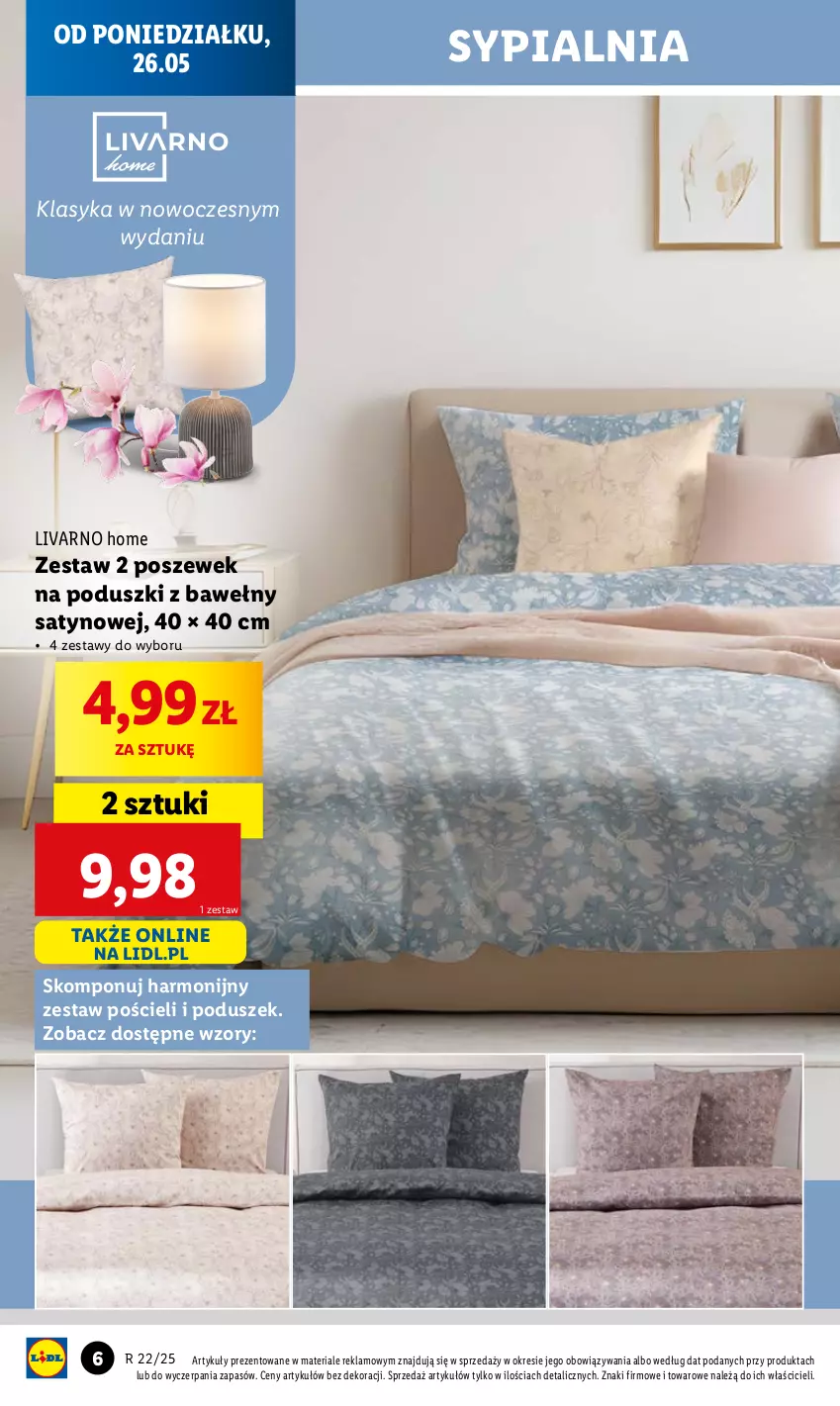 Gazetka promocyjna Lidl - GAZETKA - ważna 26.05 do 31.05.2025 - strona 6 - produkty: Ivar, Pościel, Sypialnia