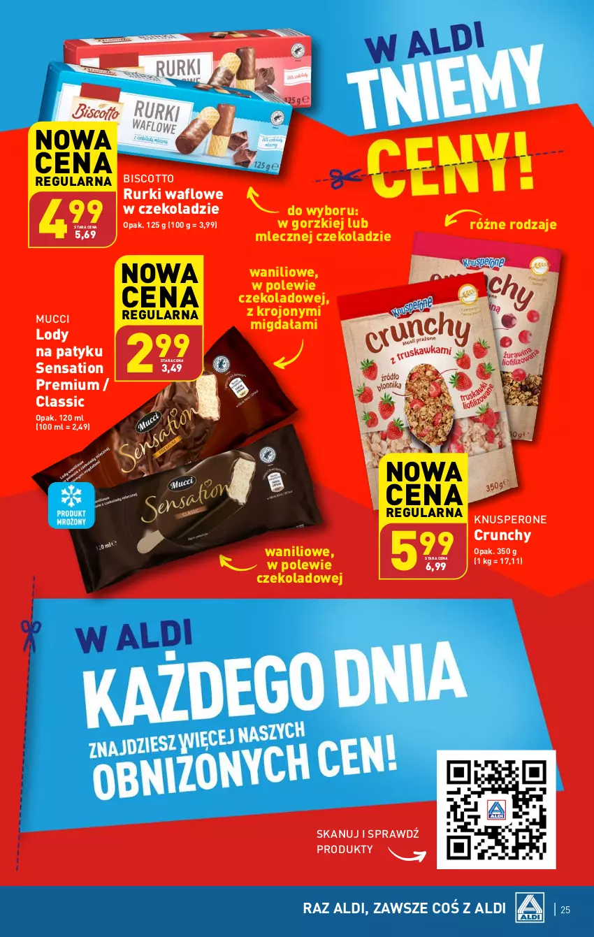 Gazetka promocyjna Aldi - Pełna oferta - ważna 12.02 do 17.02.2024 - strona 25 - produkty: Lody, Rurki, Sati