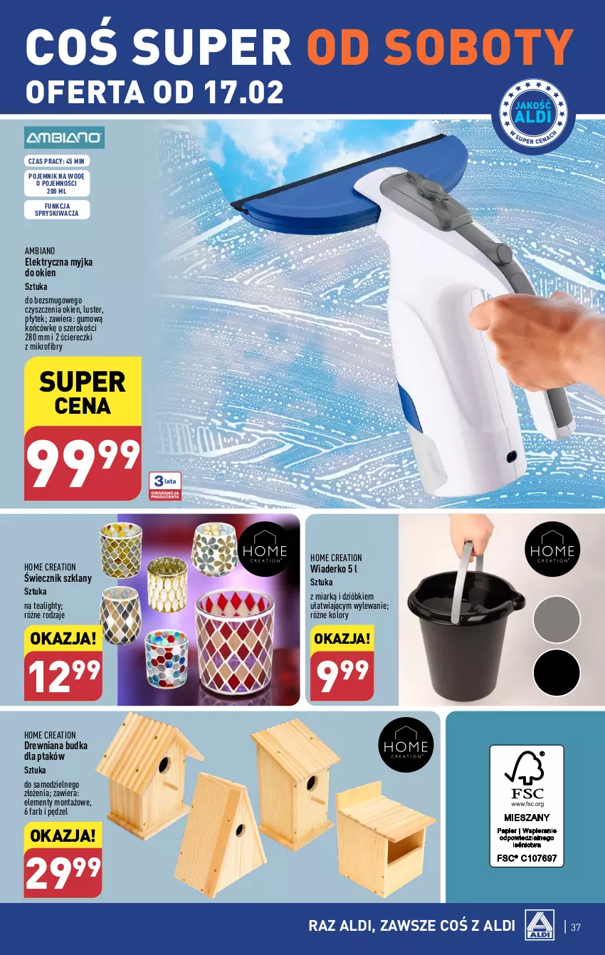 Gazetka promocyjna Aldi - Pełna oferta - ważna 12.02 do 17.02.2024 - strona 37 - produkty: Fa, Myjka do okien, Pojemnik