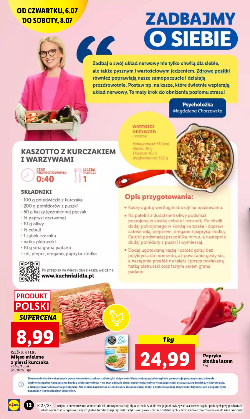 Gazetka promocyjna Lidl - GAZETKA - ważna 06.07 do 08.07.2023 - strona 26 - produkty: Kurczak, Mięso, Mięso mielone, Papryka, Papryka słodka