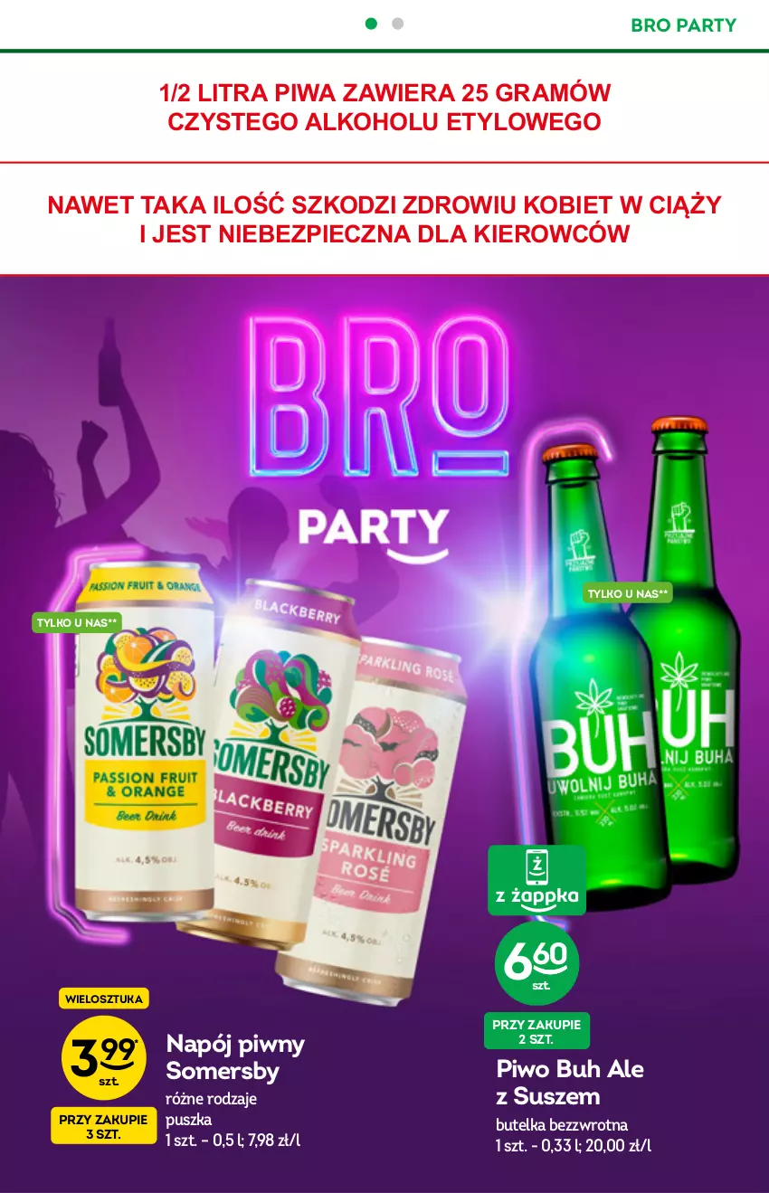 Gazetka promocyjna Żabka - ważna 01.09 do 07.09.2021 - strona 18 - produkty: Gra, Napój, O nas, Piec, Piwa, Piwo, Somersby