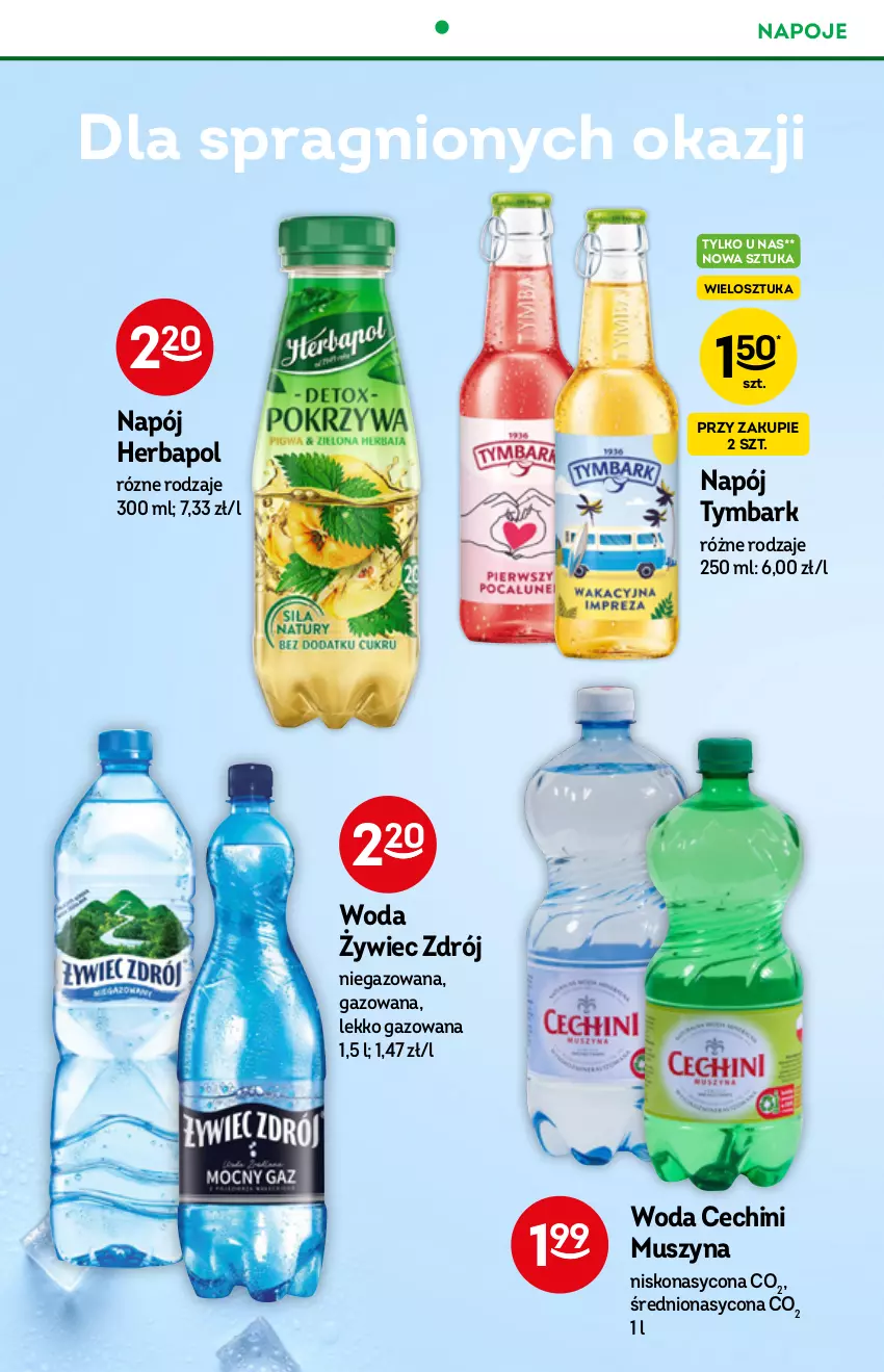 Gazetka promocyjna Żabka - ważna 01.09 do 07.09.2021 - strona 28 - produkty: Herbapol, Mus, Napój, Napoje, Szyna, Tymbark, Woda