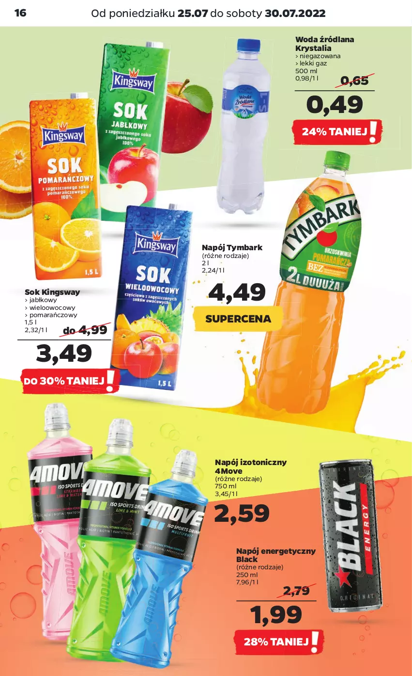 Gazetka promocyjna Netto - Artykuły spożywcze - ważna 25.07 do 30.07.2022 - strona 16 - produkty: Lack, LANA, Napój, Napój energetyczny, Napój izotoniczny, Sok, Tymbark, Woda