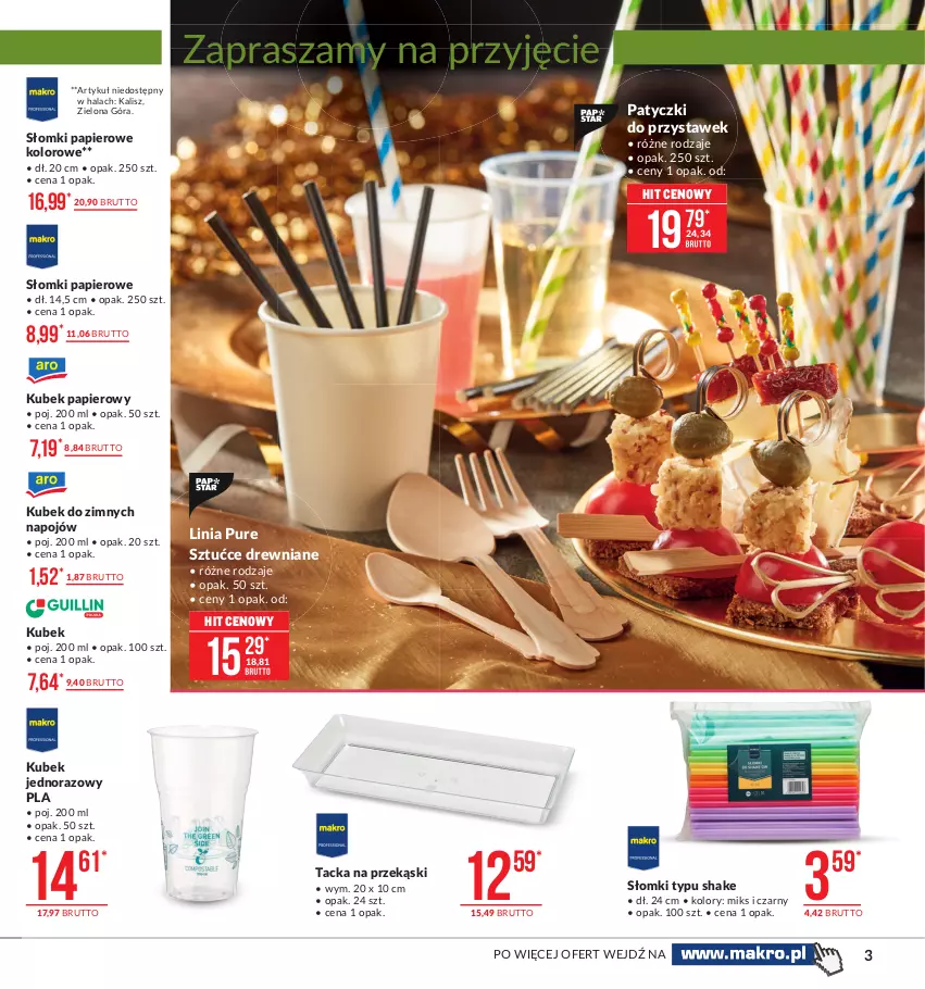 Gazetka promocyjna Makro - [Oferta promocyjna] Artykuły przemysłowe - ważna 26.01 do 08.02.2021 - strona 3 - produkty: Kubek, Kubek papierowy, Papier, Pur