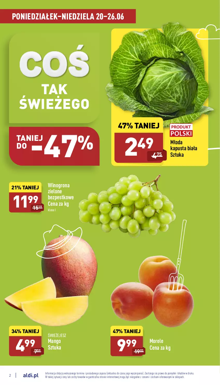 Gazetka promocyjna Aldi - Pełny katalog - ważna 20.06 do 26.06.2022 - strona 2 - produkty: Mango, Wino, Winogrona