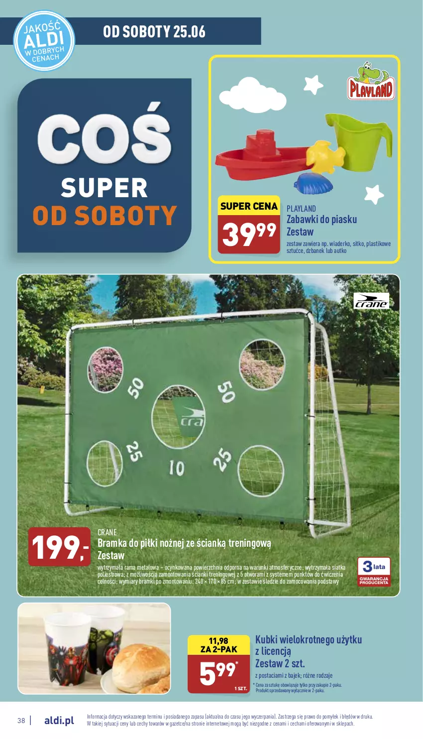 Gazetka promocyjna Aldi - Pełny katalog - ważna 20.06 do 26.06.2022 - strona 38 - produkty: Bramka, Cynk, Dzbanek, Noż, Por, Rama, Ramka, Siatka, Sitko