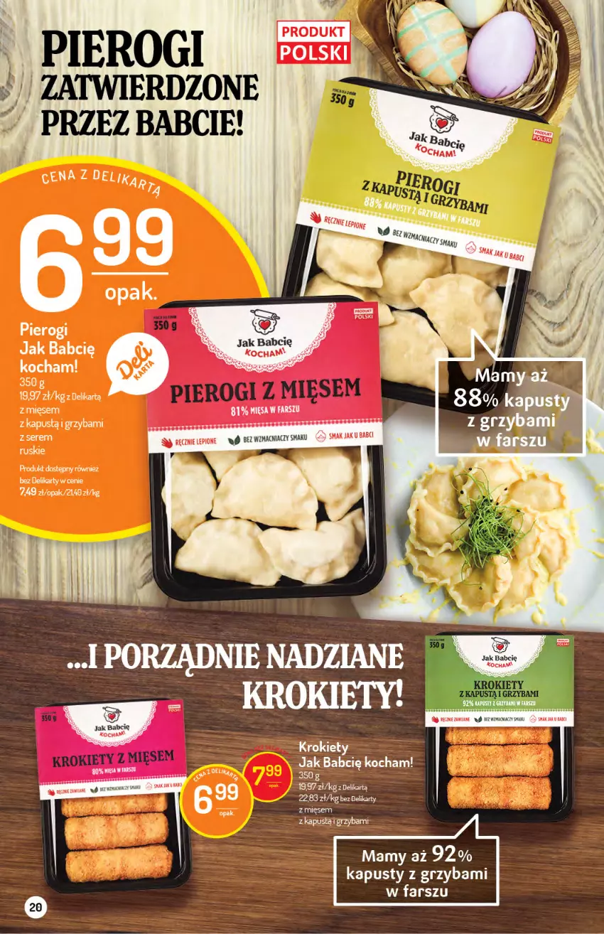 Gazetka promocyjna Delikatesy Centrum - Gazetka Delikatesy Centrum - ważna 30.03 do 05.04.2021 - strona 20 - produkty: Fa, Krokiety, Pierogi