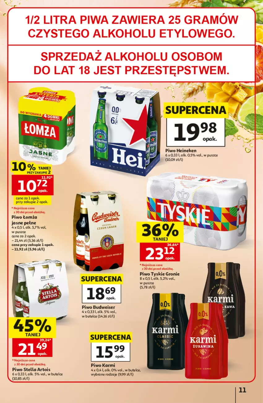 Gazetka promocyjna Auchan - Gazetka 30 Lat Hipermarket Auchan - ważna 02.07 do 08.07.2026 - strona 11 - produkty: Gra, Heineken, Piwa, Piwo, Ser, Tyskie