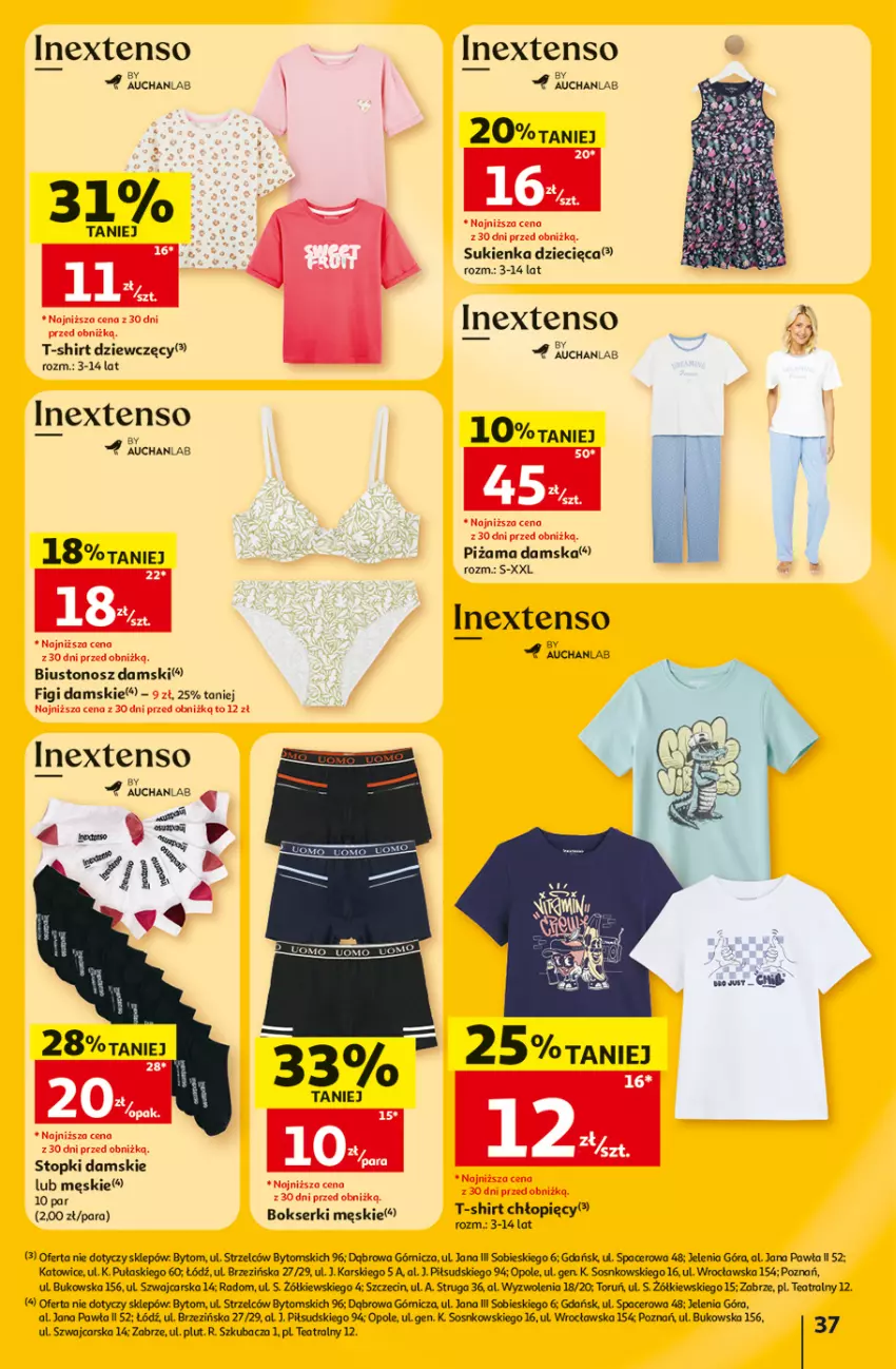 Gazetka promocyjna Auchan - Gazetka 30 Lat Hipermarket Auchan - ważna 02.07 do 08.07.2026 - strona 37 - produkty: Acer, Biustonosz, Bokserki, Cars, Dzieci, Figi, Ser, Sos, Sukienka, T-shirt, Top