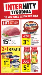 Gazetka promocyjna Intermarche - Gazetka Intermarche - Gazetka - ważna od 20.11 do 20.11.2024 - strona 4 - produkty: Sos, Gra, Danone, Szynka wieprzowa, Szynka, Fanta, Delma, Pudliszki, Fa