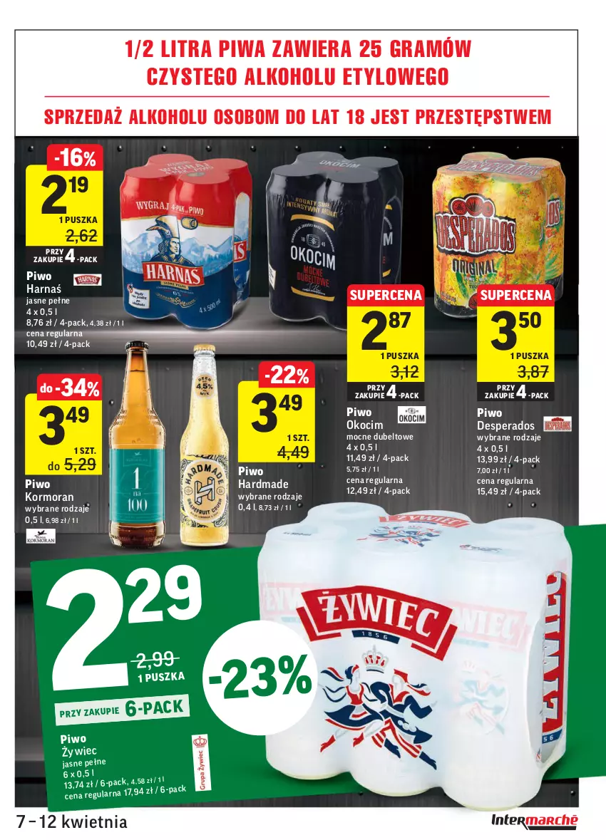 Gazetka promocyjna Intermarche - oferty tygodnia - ważna 07.04 do 12.04.2021 - strona 31 - produkty: Desperados, Gra, Harnaś, Koc, Okocim, Piwa, Piwo