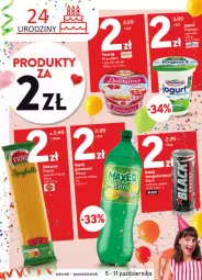 Gazetka promocyjna Intermarche - Gazetka promocyjna - Gazetka - ważna od 11.10 do 11.10.2021 - strona 2 - produkty: Makaron, Twaróg, Piątnica, Jogurt, Lack, Maxer, Napój