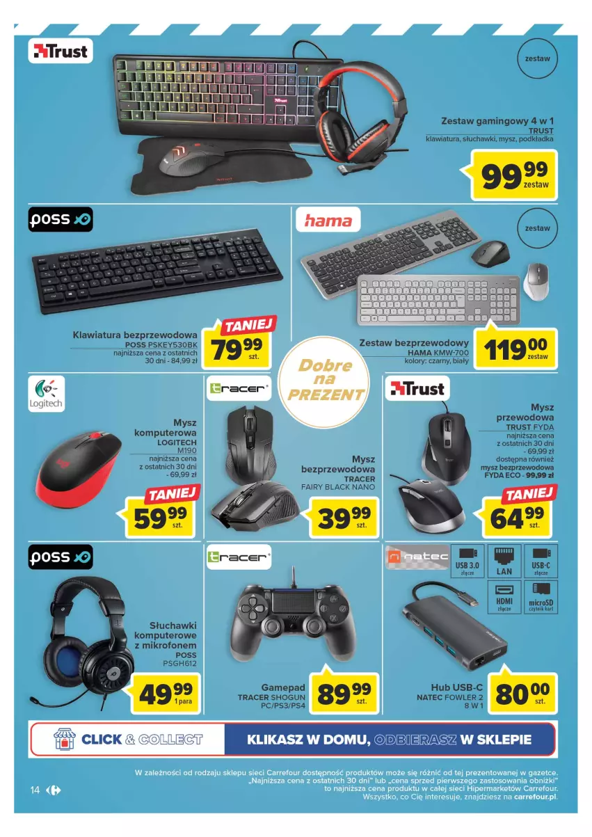 Gazetka promocyjna Carrefour - Gazetka Multimedia - ważna 23.05 do 10.06.2023 - strona 14 - produkty: Acer, Fa, Fairy, Hama, Klawiatura, Komputer, Lack, Logitech, Mikrofon, Mysz, Mysz bezprzewodowa, Podkład, Podkładka, Rust, Słuchawki