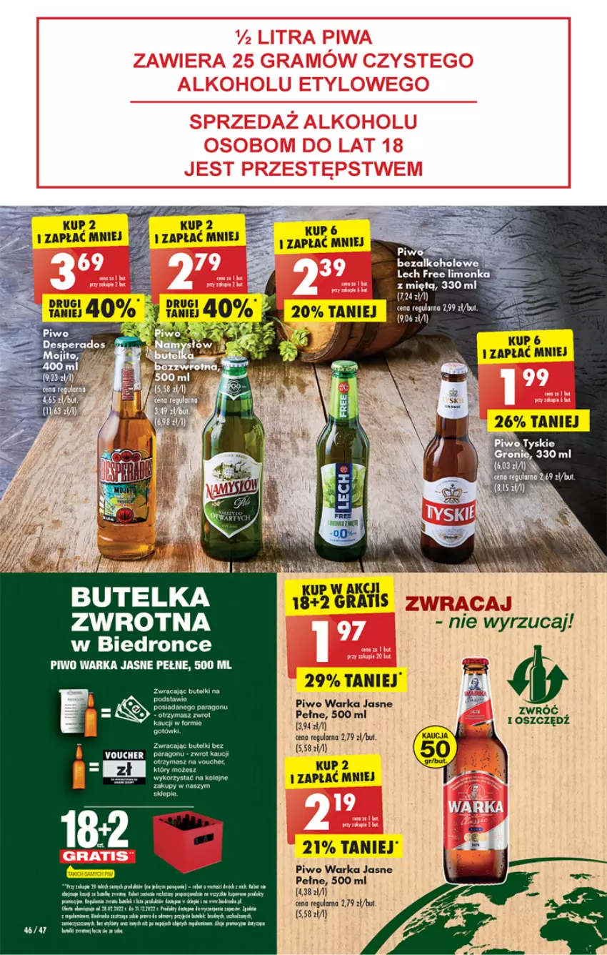 Gazetka promocyjna Biedronka - W tym tygodniu P - ważna 24.10 do 29.10.2022 - strona 46 - produkty: Dron, Fa, Gra, Limonka, Piwo, Por, Warka