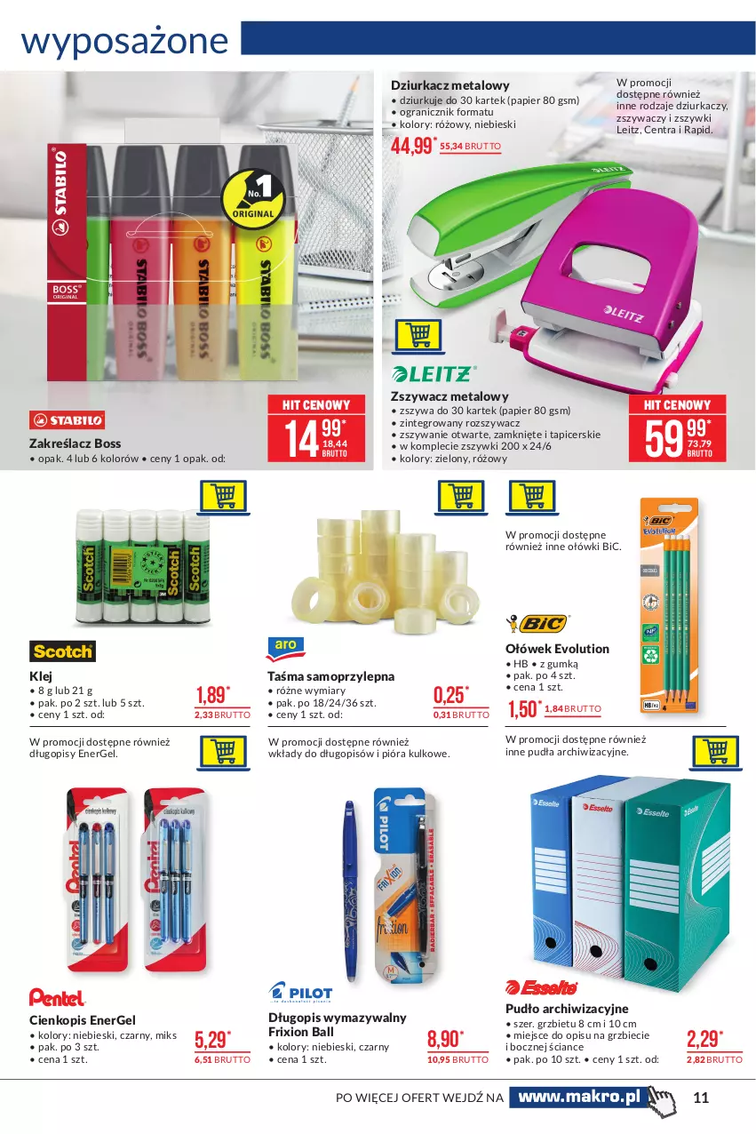 Gazetka promocyjna Makro - [Oferta promocyjna] Artykuły przemysłowe - ważna 18.05 do 31.05.2021 - strona 11 - produkty: BIC, Długopis, Gra, Klej, Mop, Papier