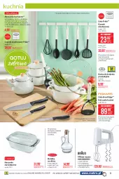 Gazetka promocyjna Makro - [Oferta promocyjna] Artykuły przemysłowe - Gazetka - ważna od 31.05 do 31.05.2021 - strona 3 - produkty: Makaron, Top, Ser, Por, Noż, Garnek, Tłuczek, Czajnik, Kuchnia, Mikser, Deska do krojenia, Butelka na oliwę, Nóż szefa kuchni, Mikser ręczny, Naczynie żaroodporne, Cedzak, Fa