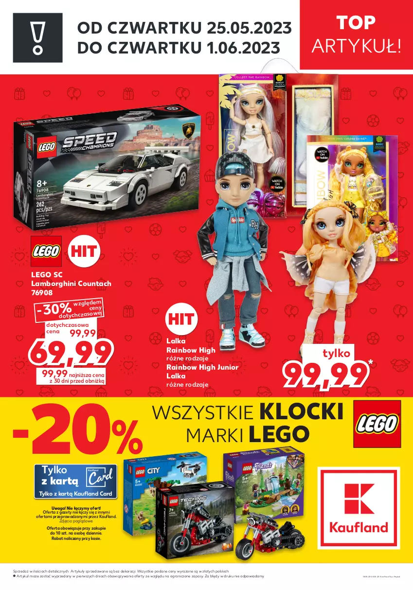 Gazetka promocyjna Kaufland - Zapowiedź oferty - ważna 18.05 do 24.05.2023 - strona 1 - produkty: Gra, Klocki, Lalka, LEGO, Top, Waga