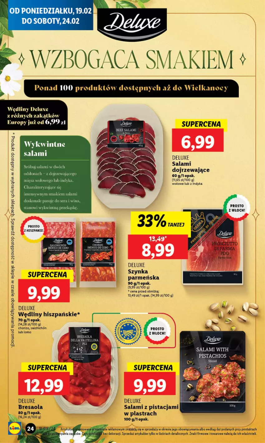 Gazetka promocyjna Lidl - GAZETKA - ważna 19.02 do 21.02.2024 - strona 26 - produkty: Bresaola, Fa, Salami, Szynka