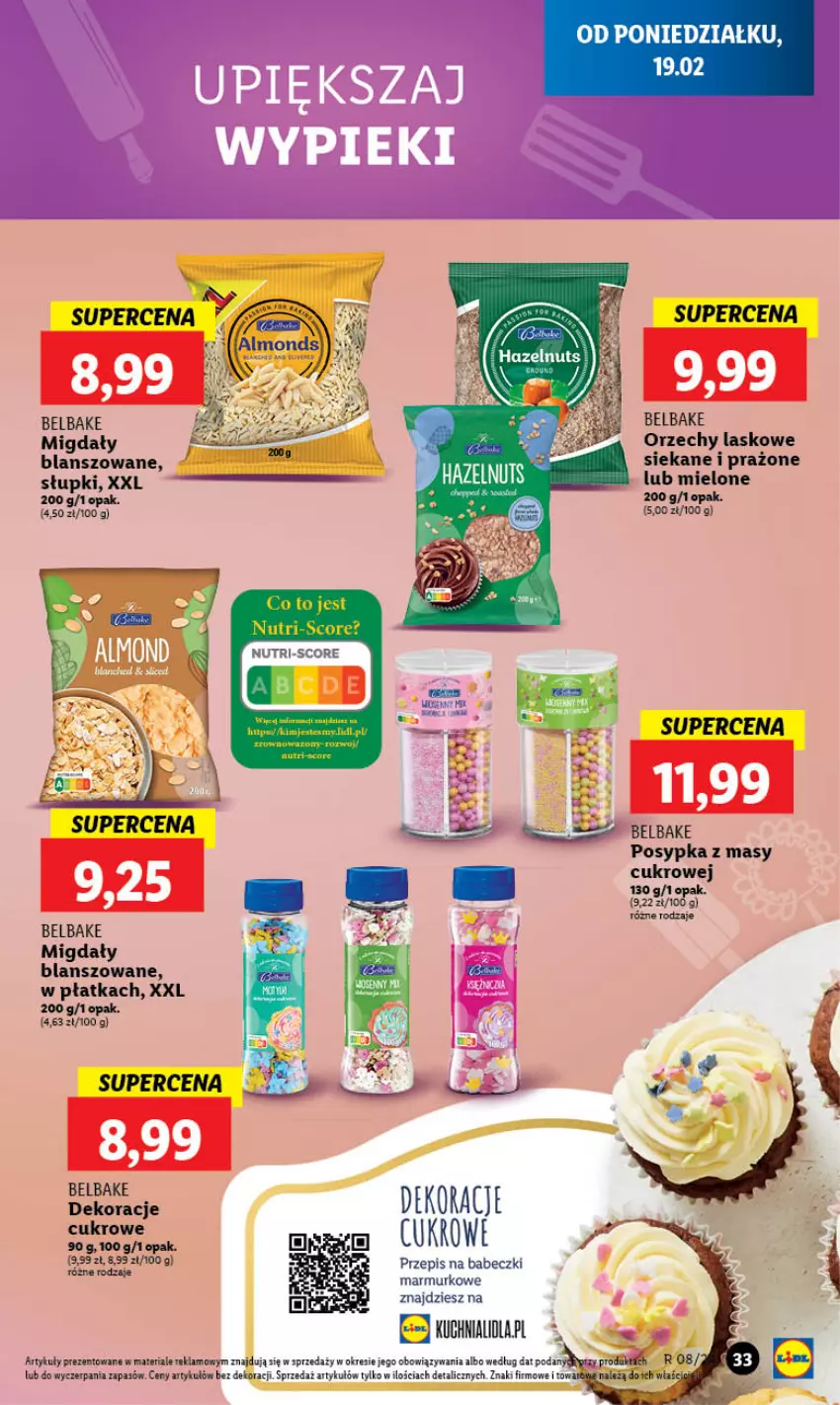 Gazetka promocyjna Lidl - GAZETKA - ważna 19.02 do 21.02.2024 - strona 35 - produkty: Babeczki, Migdały