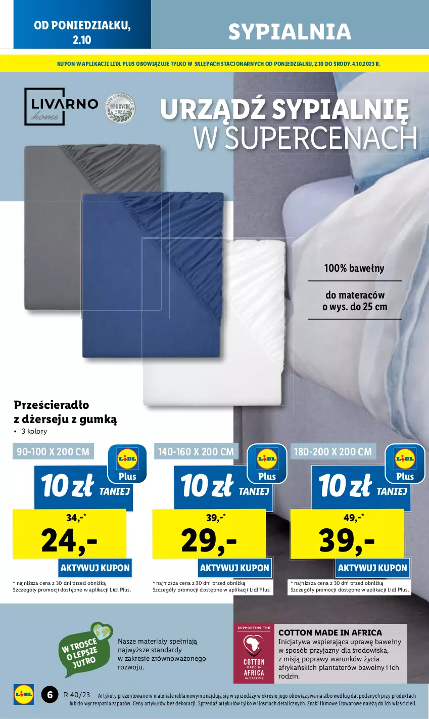 Gazetka promocyjna Lidl - GAZETKA - ważna 02.10 do 07.10.2023 - strona 10 - produkty: Materac, Sypialnia, Tera