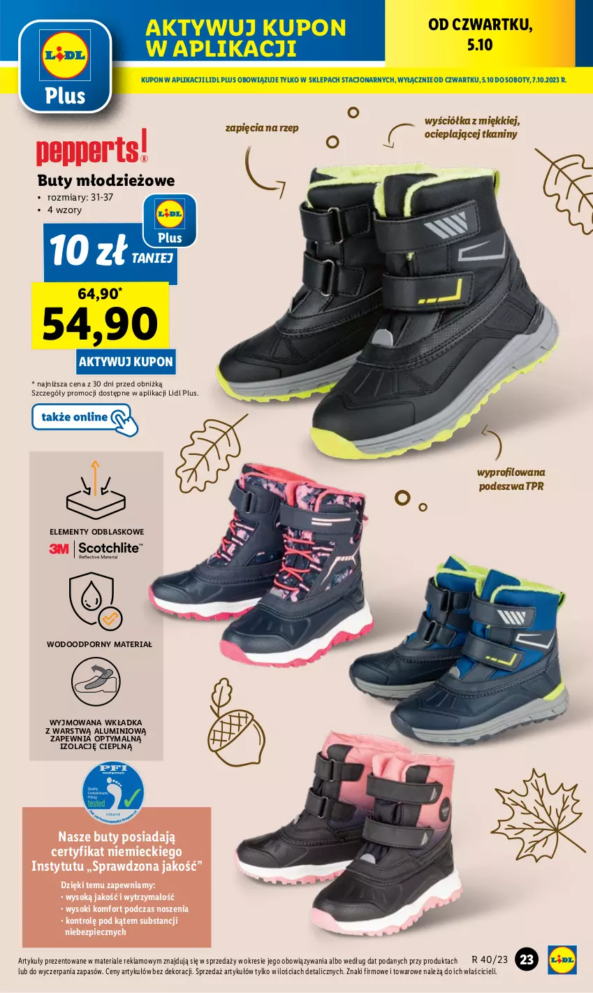 Gazetka promocyjna Lidl - GAZETKA - ważna 02.10 do 07.10.2023 - strona 29 - produkty: Buty, Piec, Por, Sok