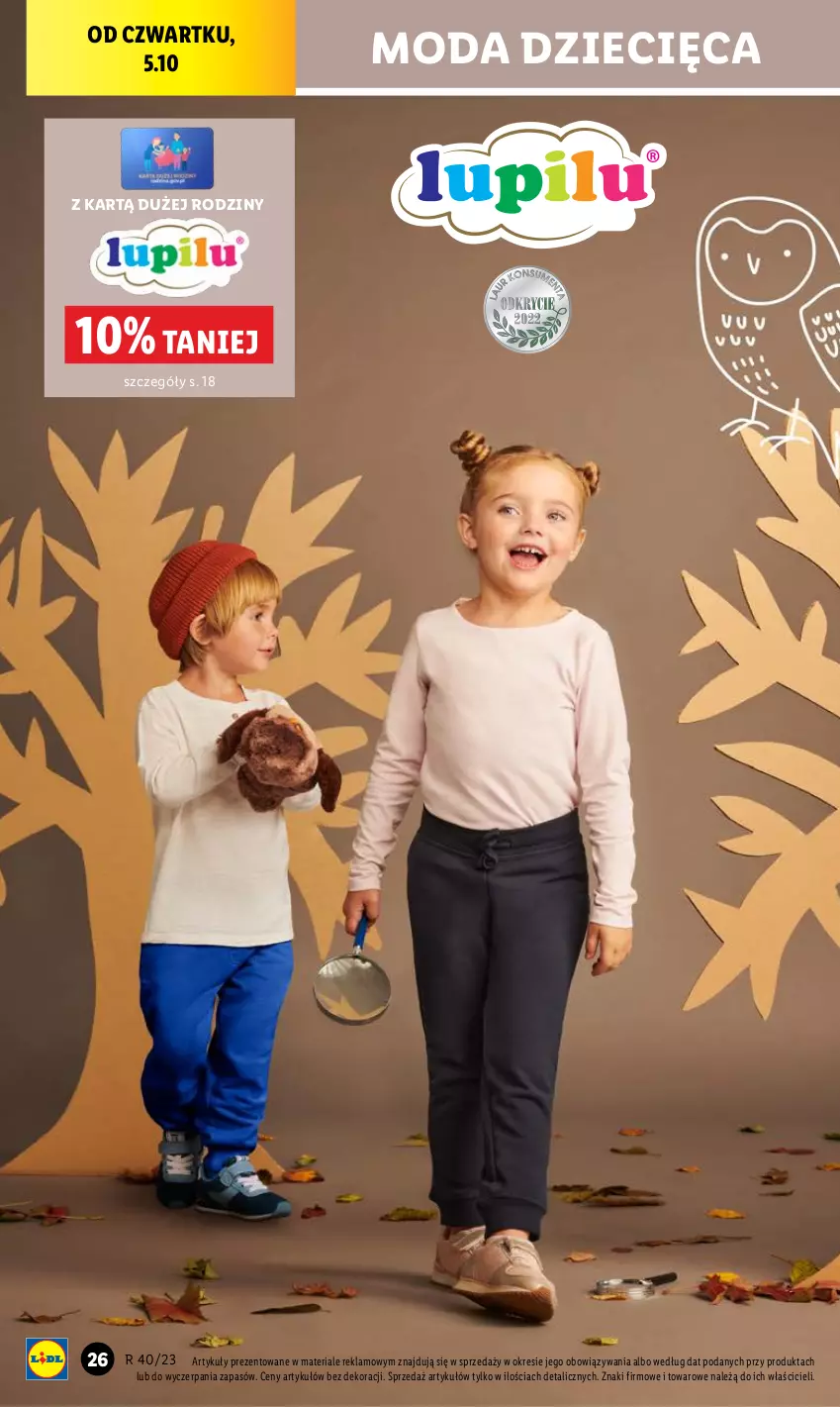 Gazetka promocyjna Lidl - GAZETKA - ważna 02.10 do 07.10.2023 - strona 32 - produkty: Chleb, Dzieci, Moda, Ser