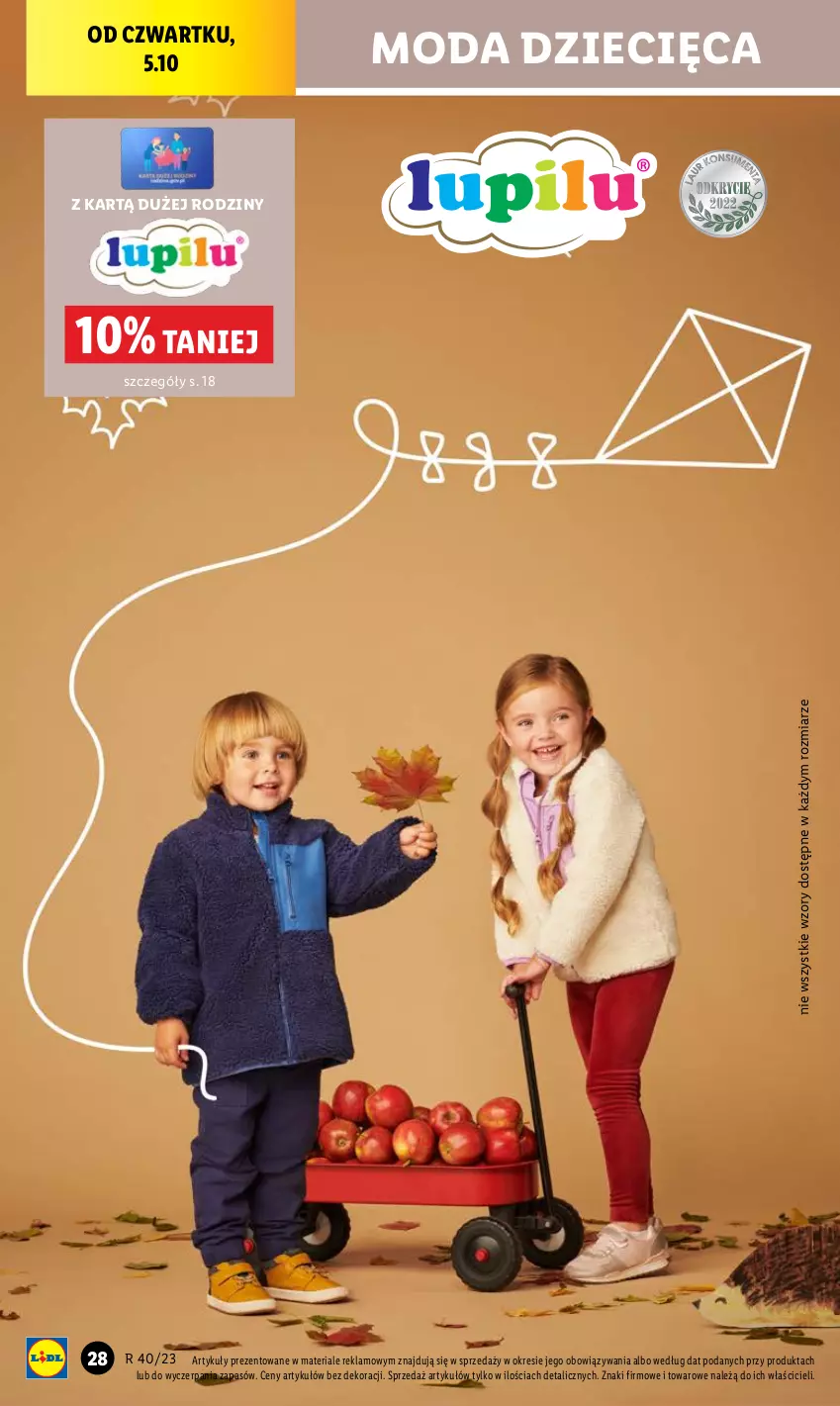 Gazetka promocyjna Lidl - GAZETKA - ważna 02.10 do 07.10.2023 - strona 34 - produkty: Chleb, Dzieci, Moda, Ser