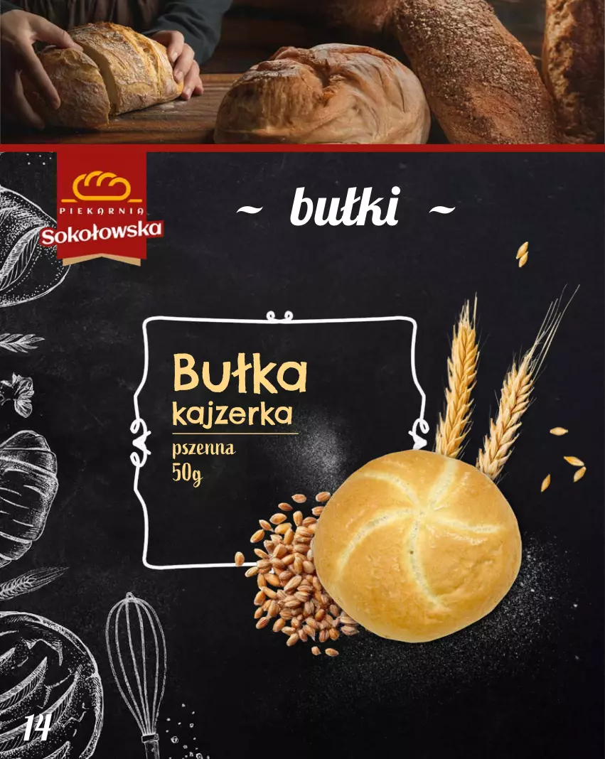 Gazetka promocyjna Topaz - Gazetka - ważna 01.02 do 31.12.2026 - strona 14 - produkty: Bułka, Kajzerka, Kajzerka pszenna