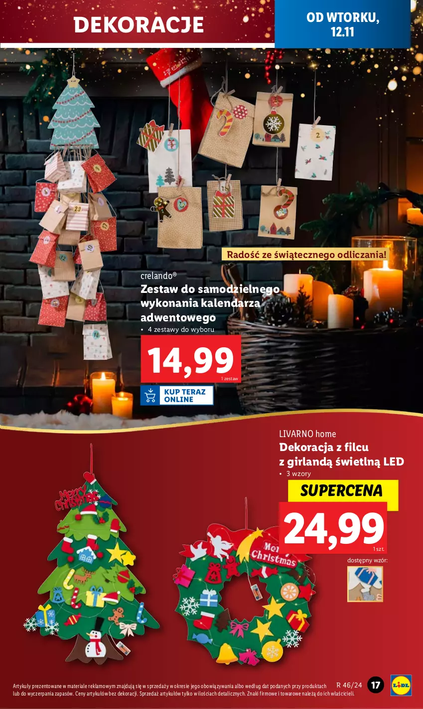 Gazetka promocyjna Lidl - GAZETKA - ważna 12.11 do 16.11.2024 - strona 19 - produkty: Ivar, Kalendarz