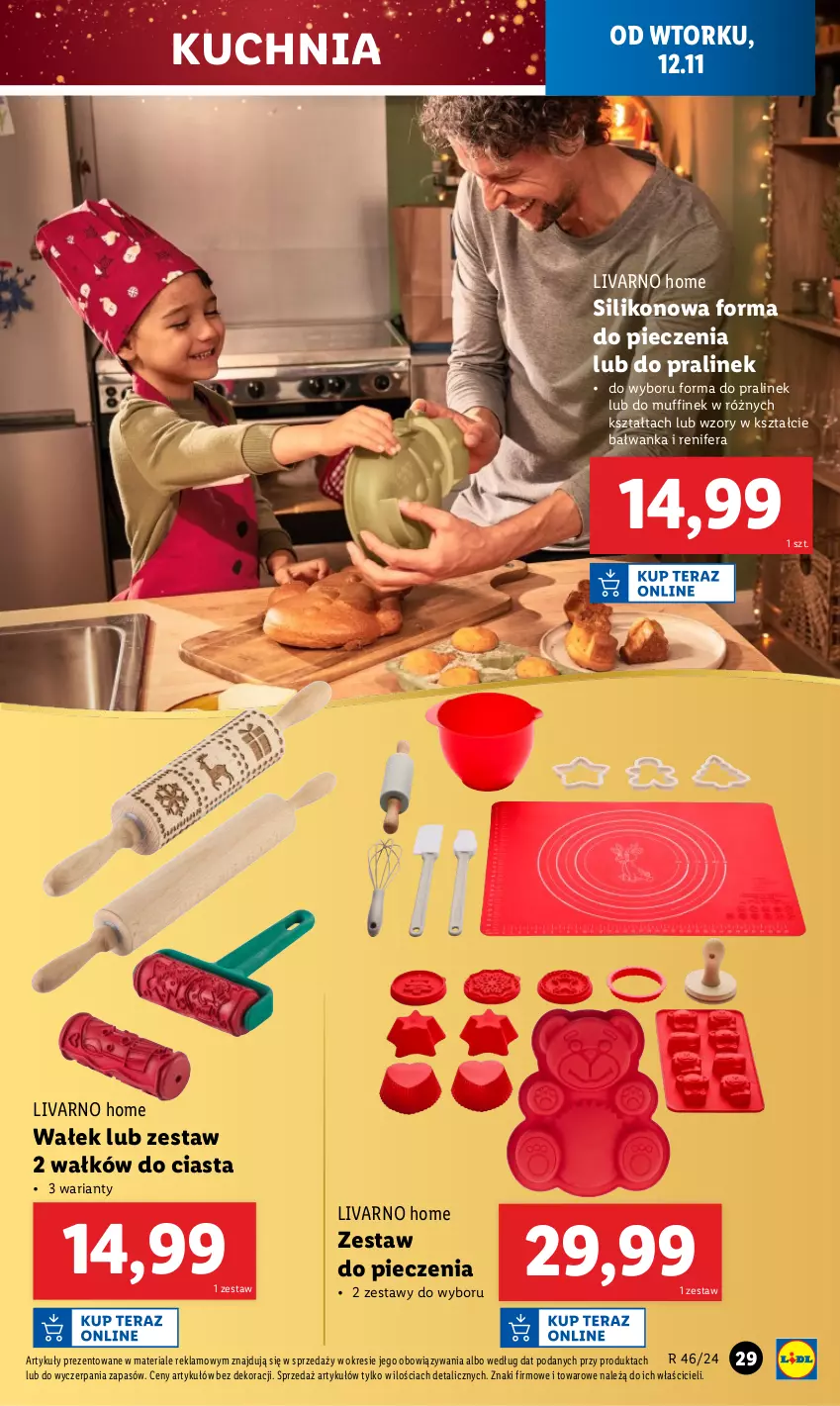 Gazetka promocyjna Lidl - GAZETKA - ważna 12.11 do 16.11.2024 - strona 31 - produkty: Forma do pieczenia, Ivar, Kuchnia, Piec, Renifer, Wałek