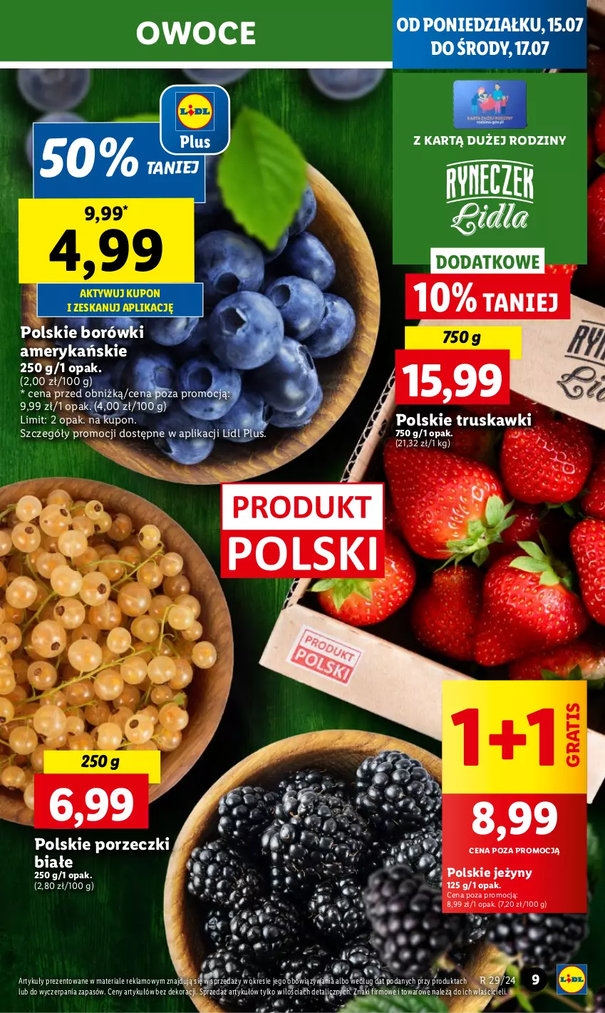 Gazetka promocyjna Lidl - GAZETKA - ważna 15.07 do 17.07.2024 - strona 13 - produkty: Chleb, Gra, Jeżyny, Owoce, Por, Ser, Truskawki