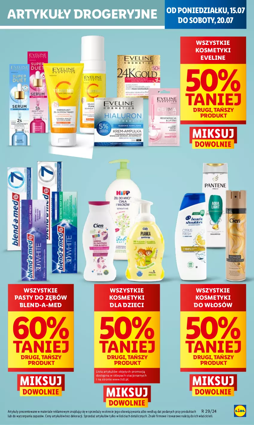 Gazetka promocyjna Lidl - GAZETKA - ważna 15.07 do 17.07.2024 - strona 45 - produkty: Blend-a-Med, Dzieci, Eveline, Kosmetyki dla dzieci