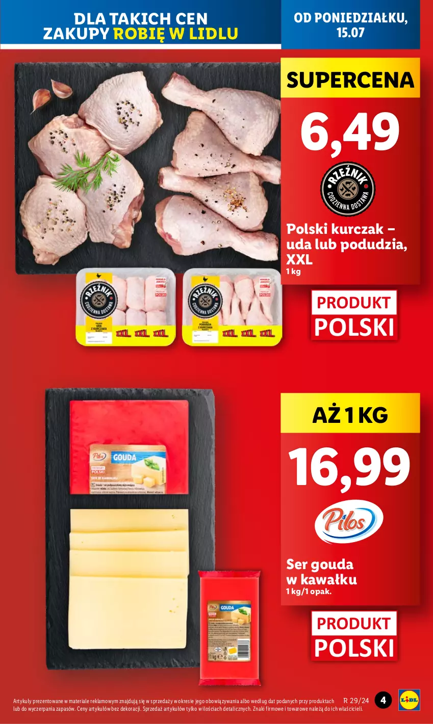 Gazetka promocyjna Lidl - GAZETKA - ważna 15.07 do 17.07.2024 - strona 5 - produkty: Gouda, Kawa, Kurczak, Ser